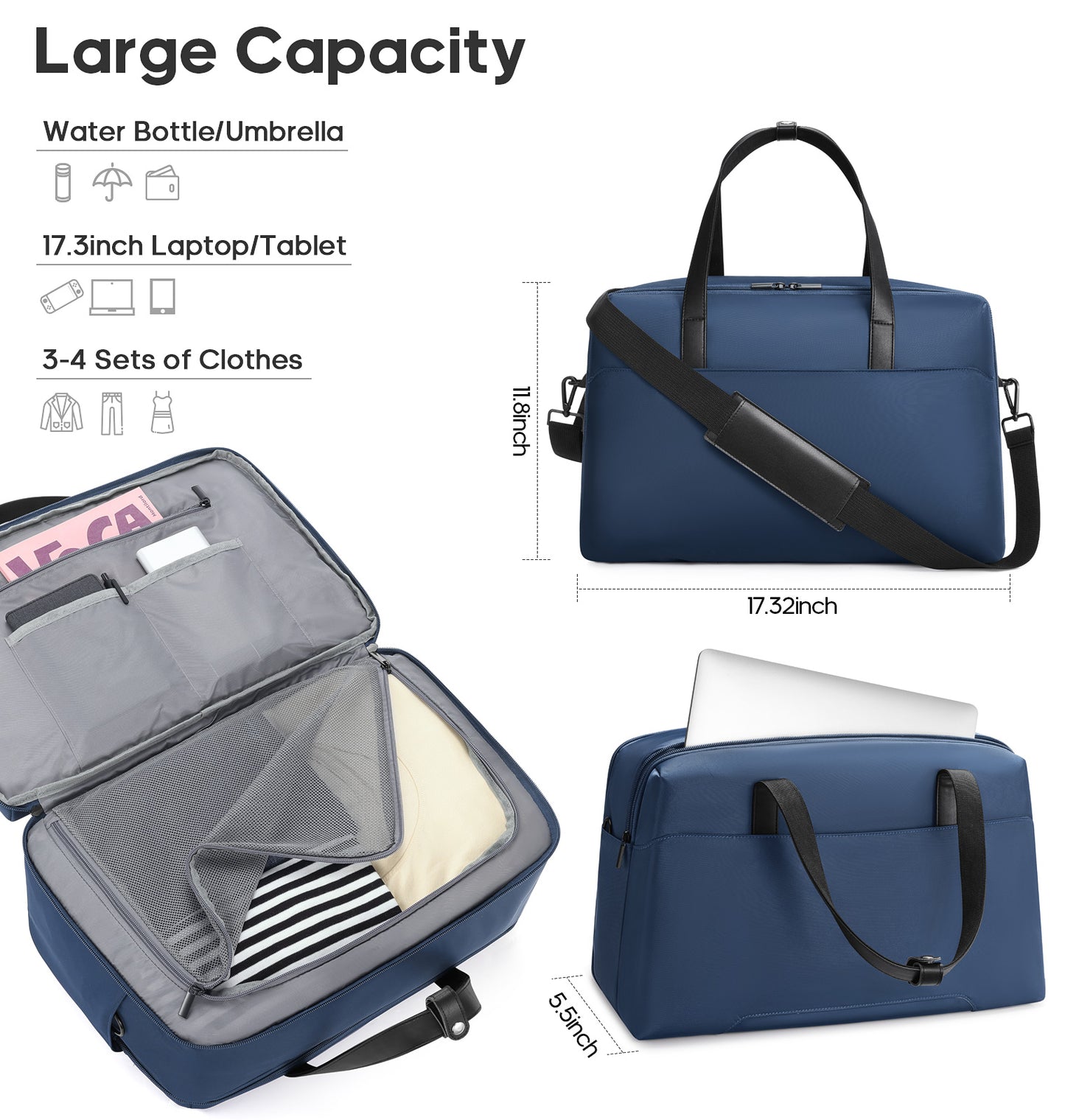 MIUSSE 5 Piece Luggage Set Expandable Hardside Luggage Sets with TSA Lock Spinner Wheels Poloycarbonate Carry On Luggage Suitcase
