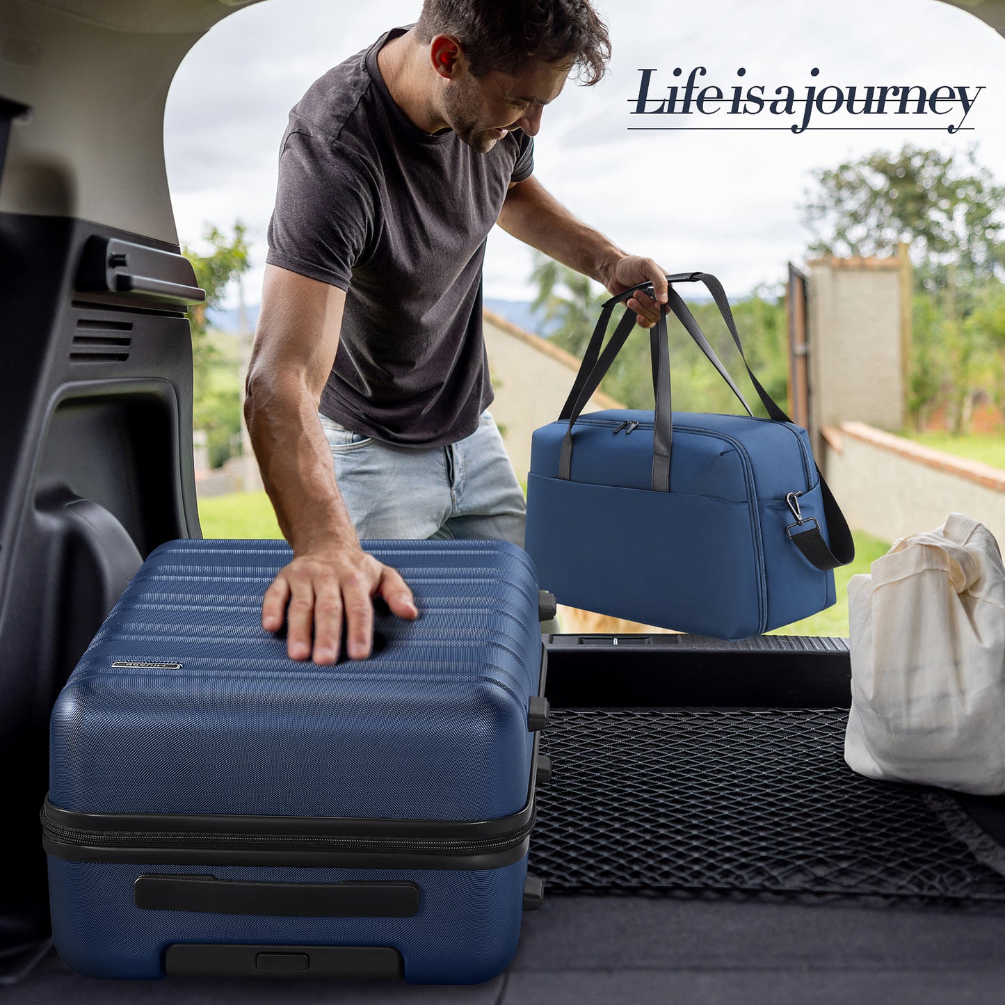 MIUSSE 5 Piece Luggage Set Expandable Hardside Luggage Sets with TSA Lock Spinner Wheels Poloycarbonate Carry On Luggage Suitcase