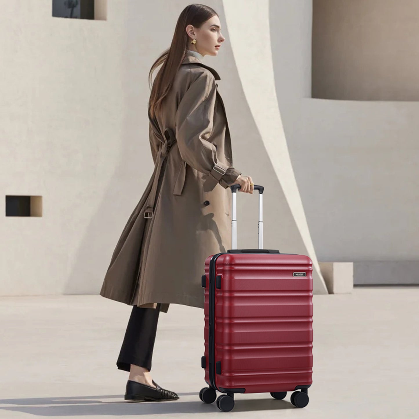 MIUSSE Hard Shell Luggage Sets, 3 Piece Luggage Set, 20/24/28 IN Carry On Luggage with TSA Lock Spinner Wheels, Hard Shell Suitcases Women Men