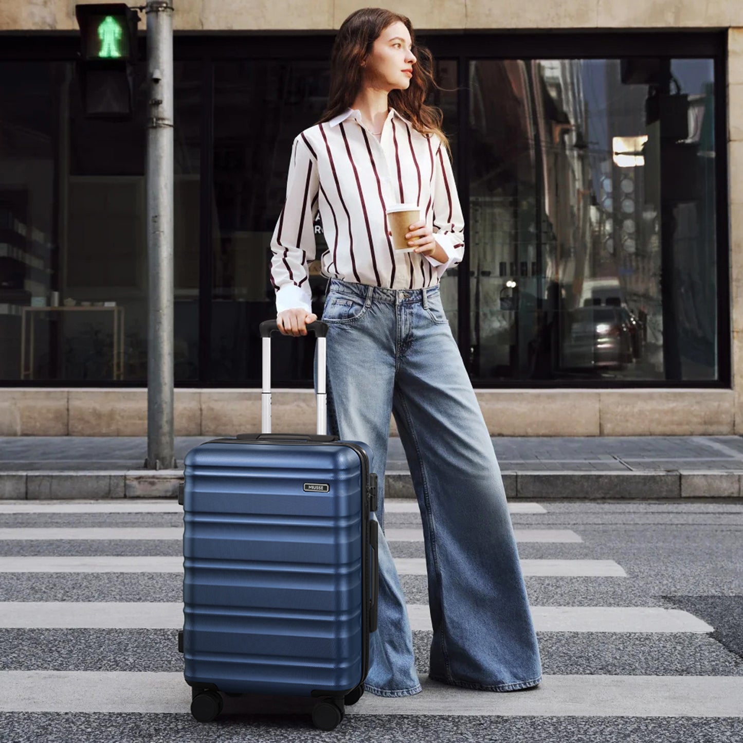 MIUSSE Hard Shell Luggage Sets, 3 Piece Luggage Set, 20/24/28 IN Carry On Luggage with TSA Lock Spinner Wheels, Hard Shell Suitcases Women Men