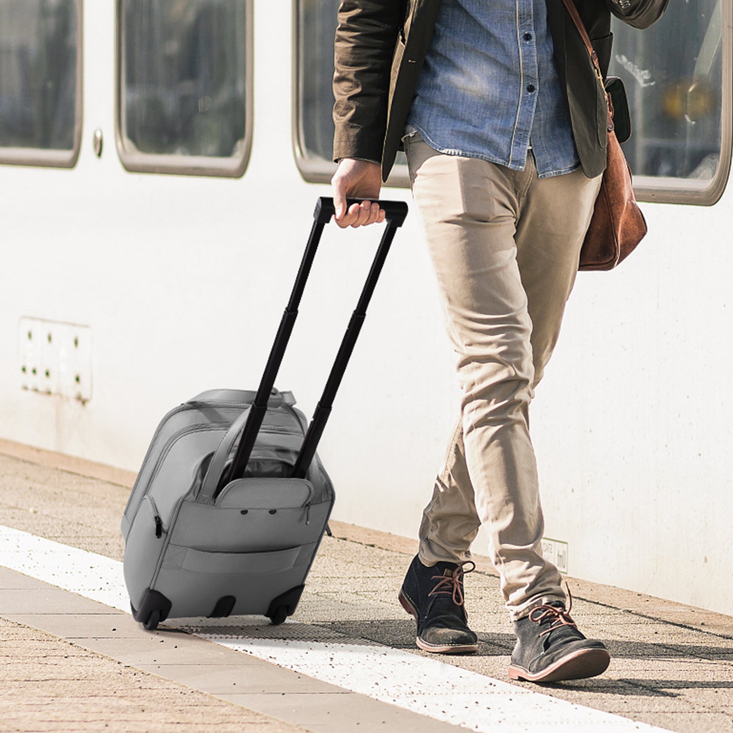 MIUSSE Underseat Carry on Luggage 16 Inch Soft Sided Luggage with Wheels and TSA Lock Airline Approved Small Suitcase for Men Women